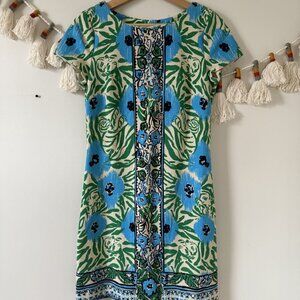 Lilly Pulitzer Layton Shift Dress In Sea Oat Ikatty Paisley Tropical Feminine S